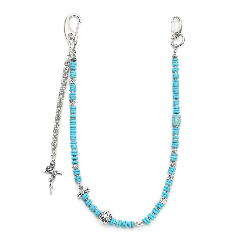 Men Accessories Pk - Boho Punk Jean Chain Handgemaakte kralen