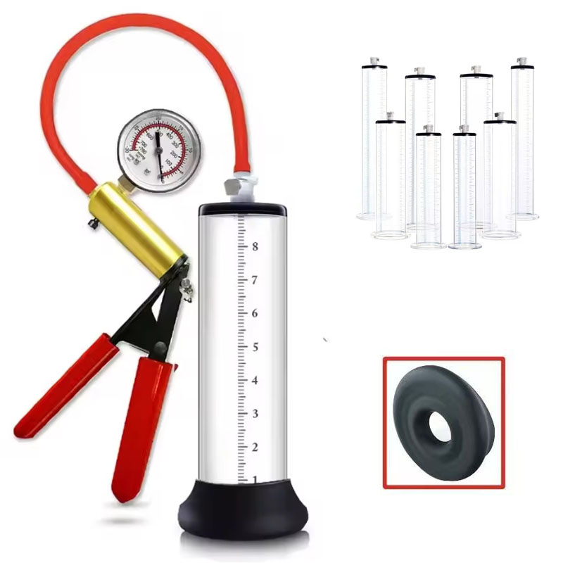 Men Accessories Combo Set - Mannelijke Penis Vacuümpomp Uitbreiding Acryl Handmatige