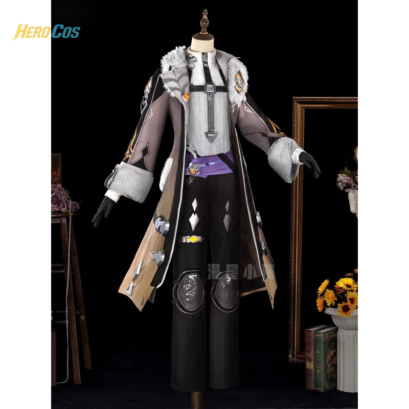 Men Accessories Set - Genshin Impact Illuga Cosplay Kostuum Volledige