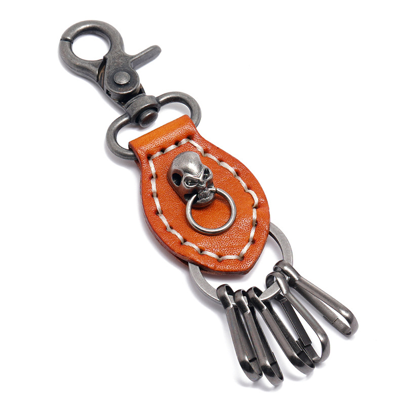 Men Accessories Pk - Jessingshow Lederen Sleutelhanger Hoogwaardige Hand Geweven