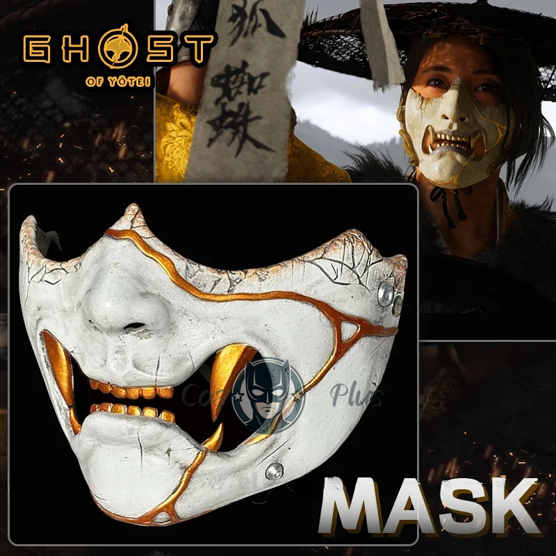 Men Accessories Set - Game Ghost of Yotei Atsu Masker