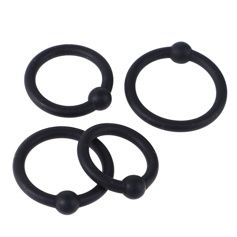 Men Accessories Combo - 4 Stuks Mannelijke Penis Ringen Crystal
