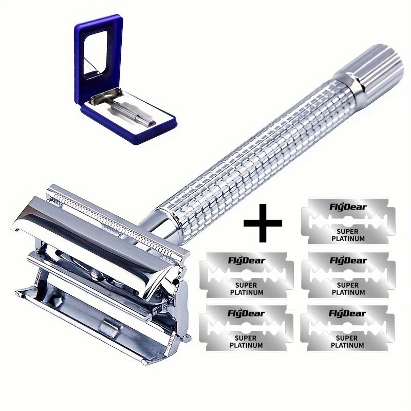 Men Accessories Combo Set - Dubbele Rand Scheermes Set Klassiek Traditioneel