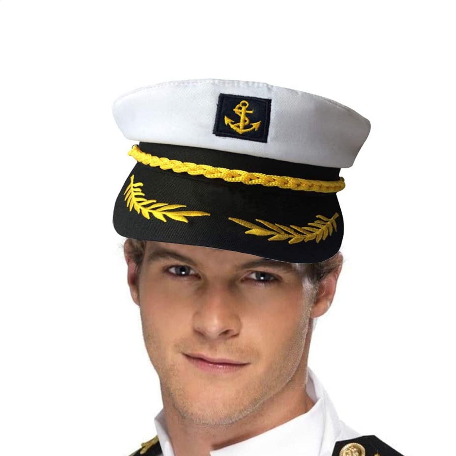 Men Accessories Wholesale - 1pc Volwassen Jacht-Sailor Kapitein Hoed Verstelbare
