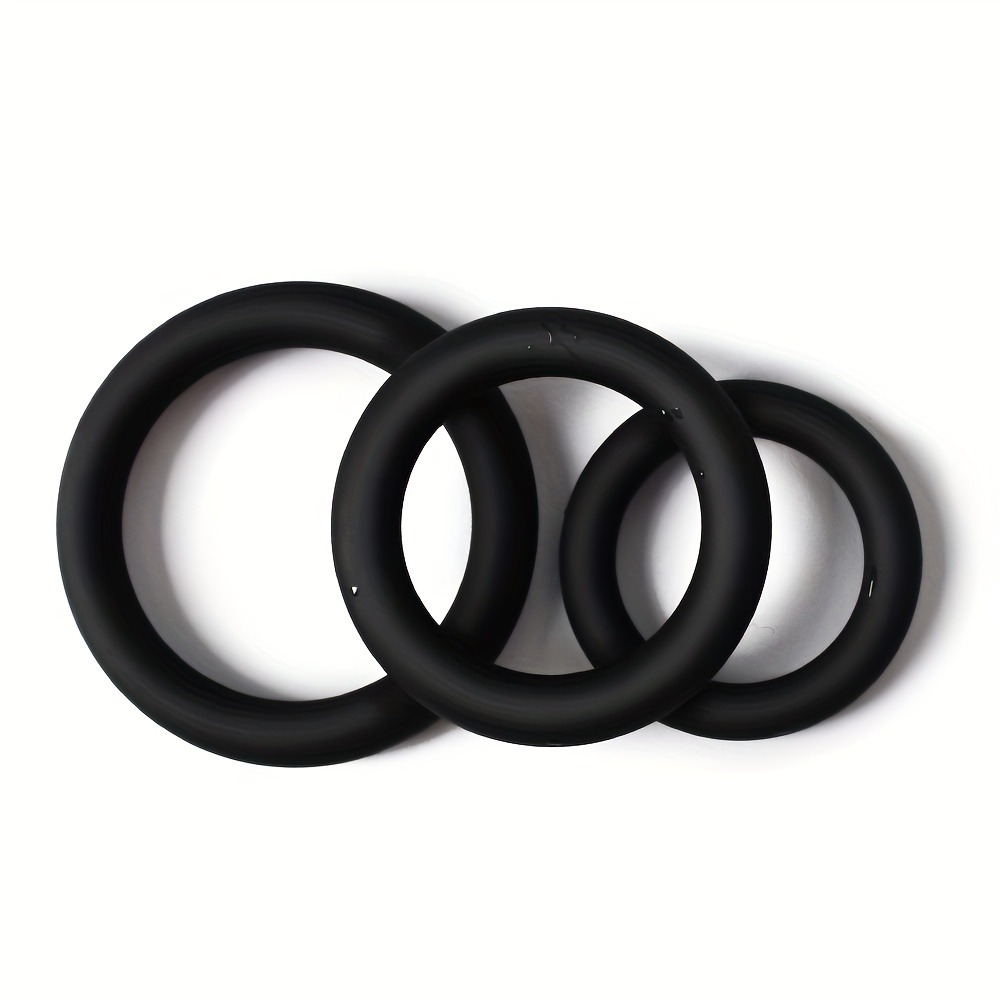 Men Accessories Combo - 3-delige siliconen penisringenset, vertraagt ejaculatie, cockring,