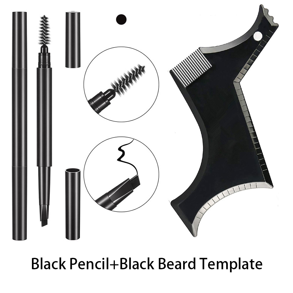 Men Accessories Combo Set - Baardverzorgingsset voor mannen, waterdicht, langdurig, baardpen,