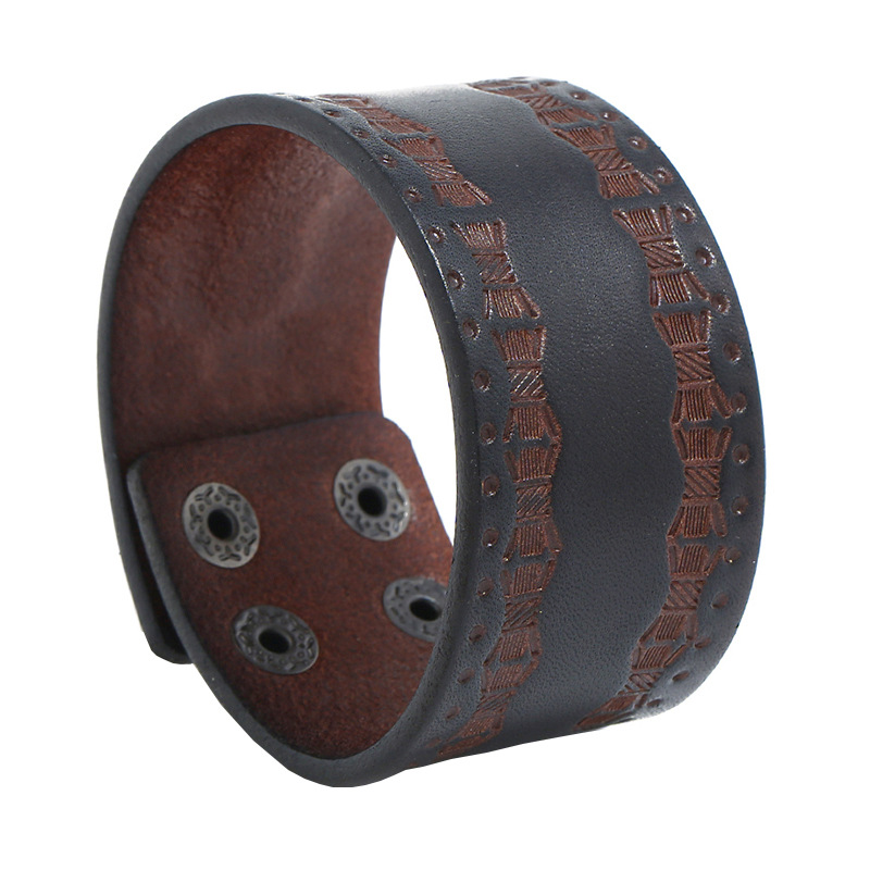 Men Accessories Pk - Heren punk vintage armband - eenvoudige