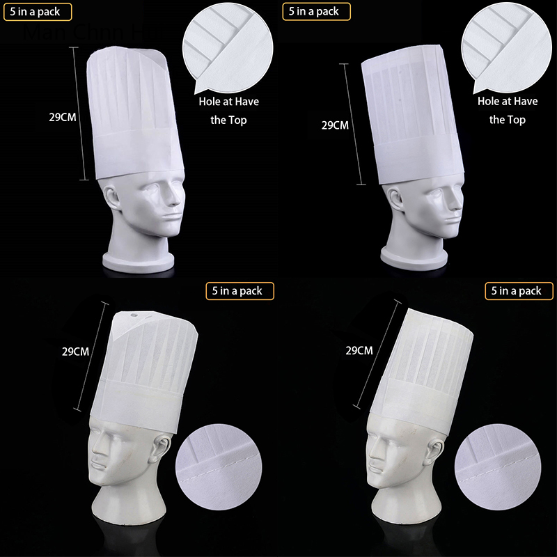 Men Accessories Shop - 5/10 PCS Restaurant Keuken Hoed Sushi