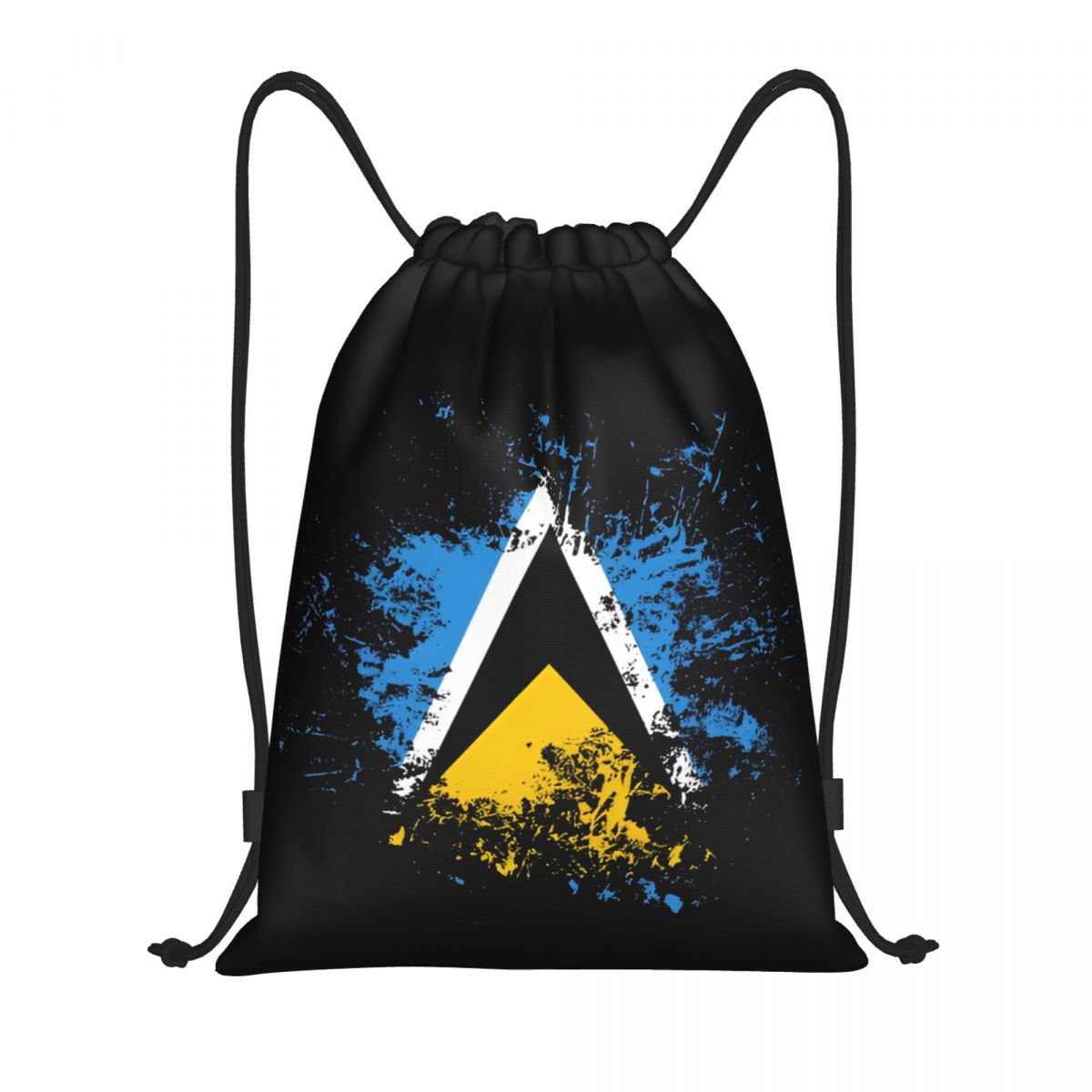 Men Accessories Shop - Saint Lucia Landvlag Aquarel Trekkoord Rugzak