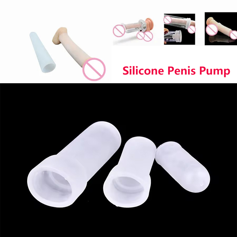 Men Accessories Shop - Accessoires voor penispomp Siliconen mouwen Uitbreiding