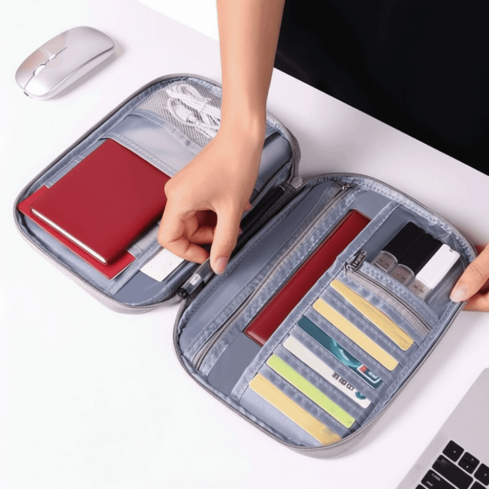 Men'S Accessories Travel Bag - Creatieve effen kleur paspoorttas Grote capaciteit