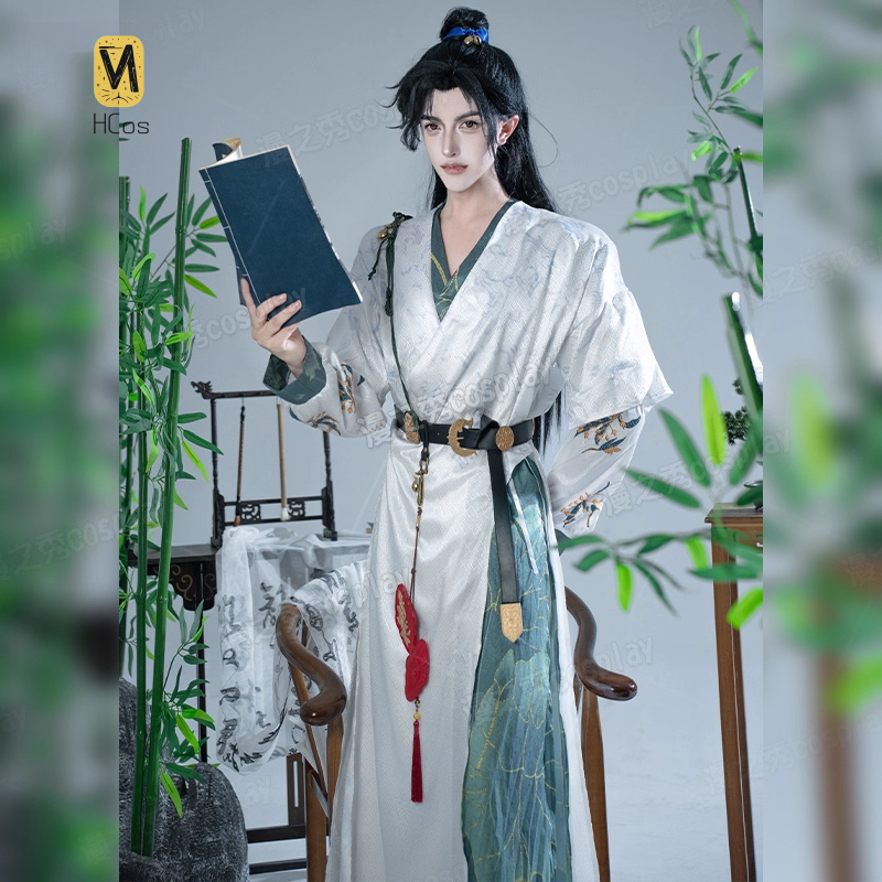Men Accessories Set - Where Winds Meet Cosplay-kostuum – Halloween