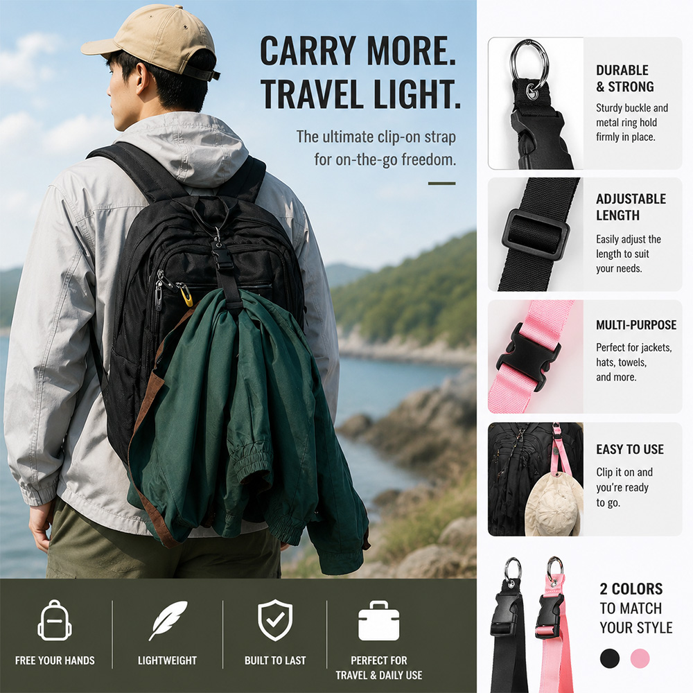 Men'S Accessories Travel Bag - Draagbare anti-diefstal bagageriem Duurzame buitengesp Heren