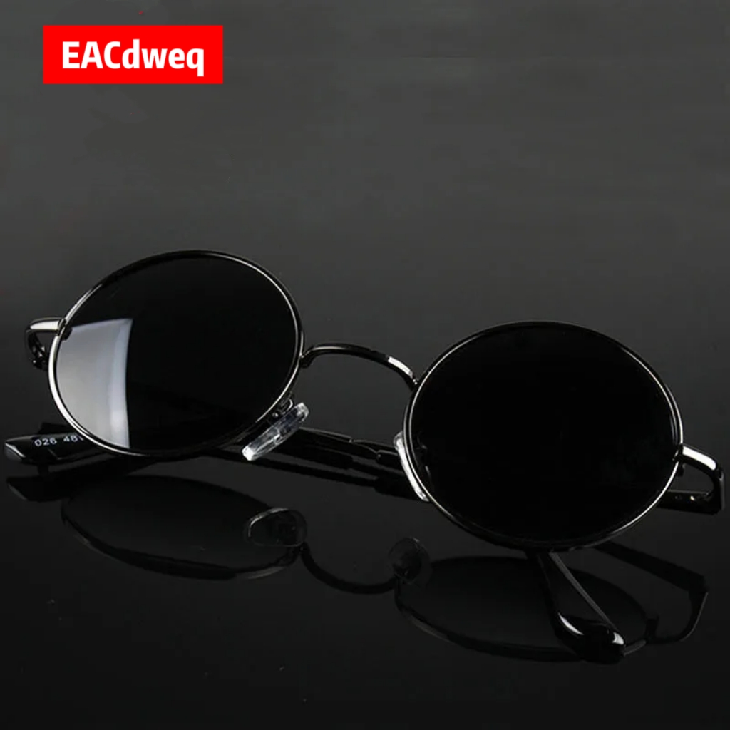 Sunglasses Polarized Men - Retro Vintage Ronde Zonnebril Heren Merk