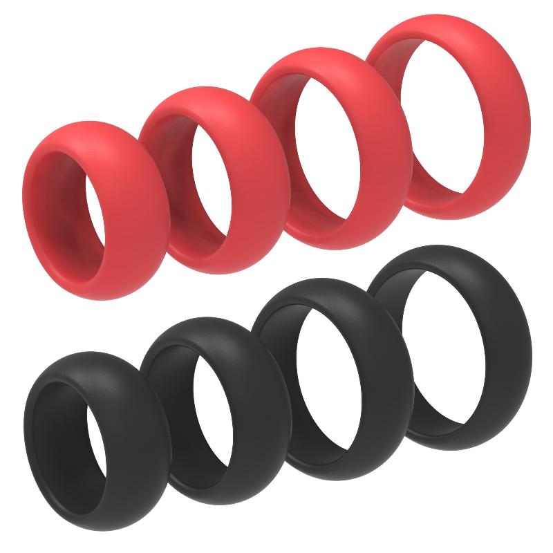 Men Accessories Combo - 4-delige siliconen penisringset voor mannen, gay