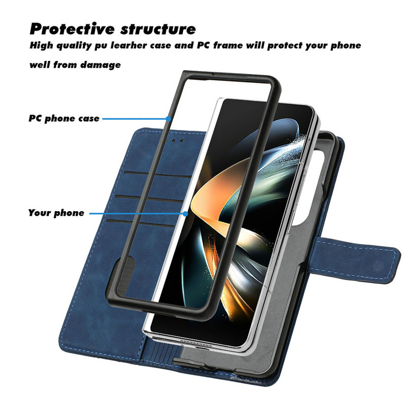 Voor Samsung Galaxy Z Fold 7 5 - Bifold Leather Wallet recensie en prijs