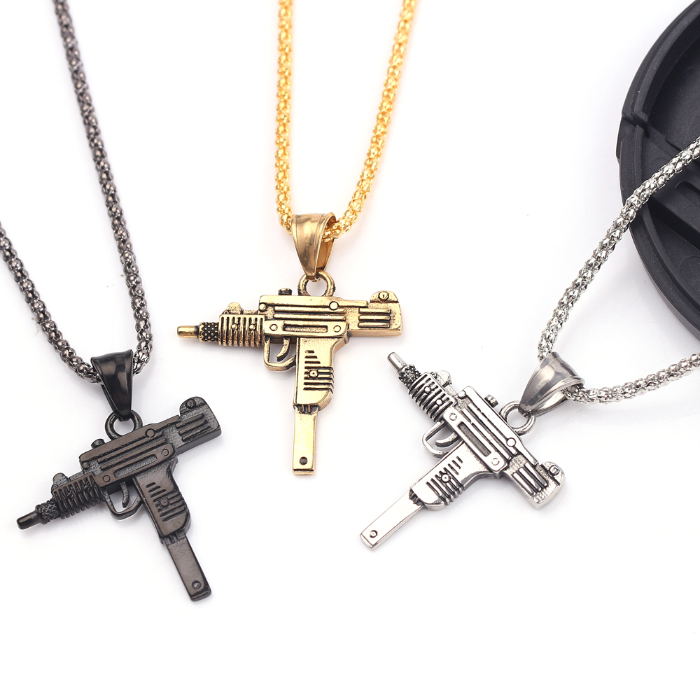 Punk Uzi pistool machinegeweer - Men'S Accessories And Jewelry recensie en prijs