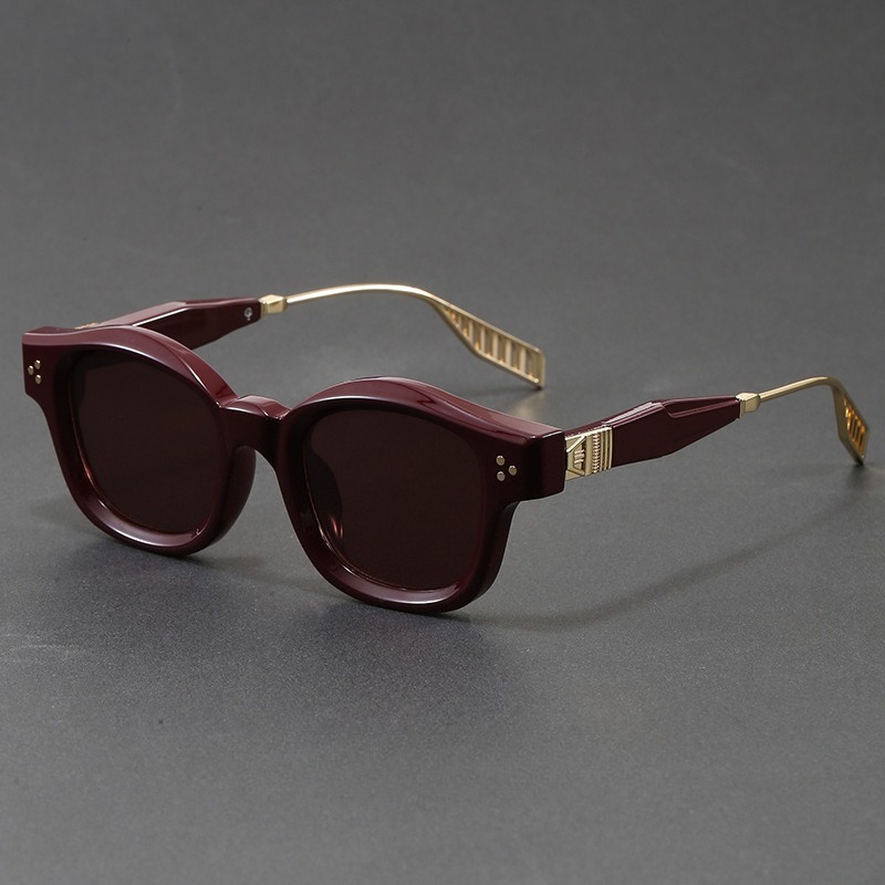 Retro vierkante acetaat zonneb - Sunglasses Polarized Men recensie en prijs