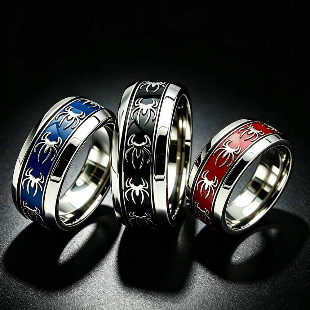 Nieuwe Vintage Punk Spider Rin - Men Accessories Wholesale recensie en prijs