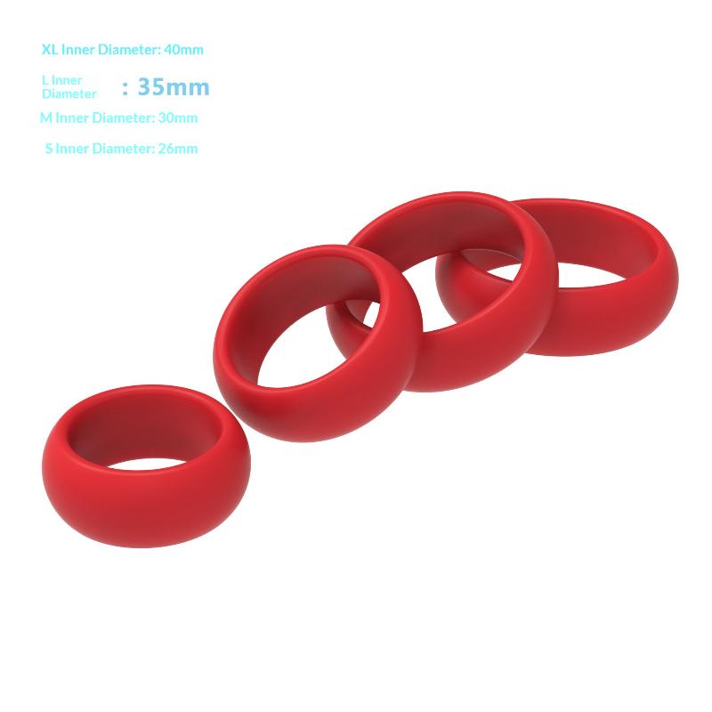 4-delige siliconen penisringse - Men Accessories Combo recensie en prijs