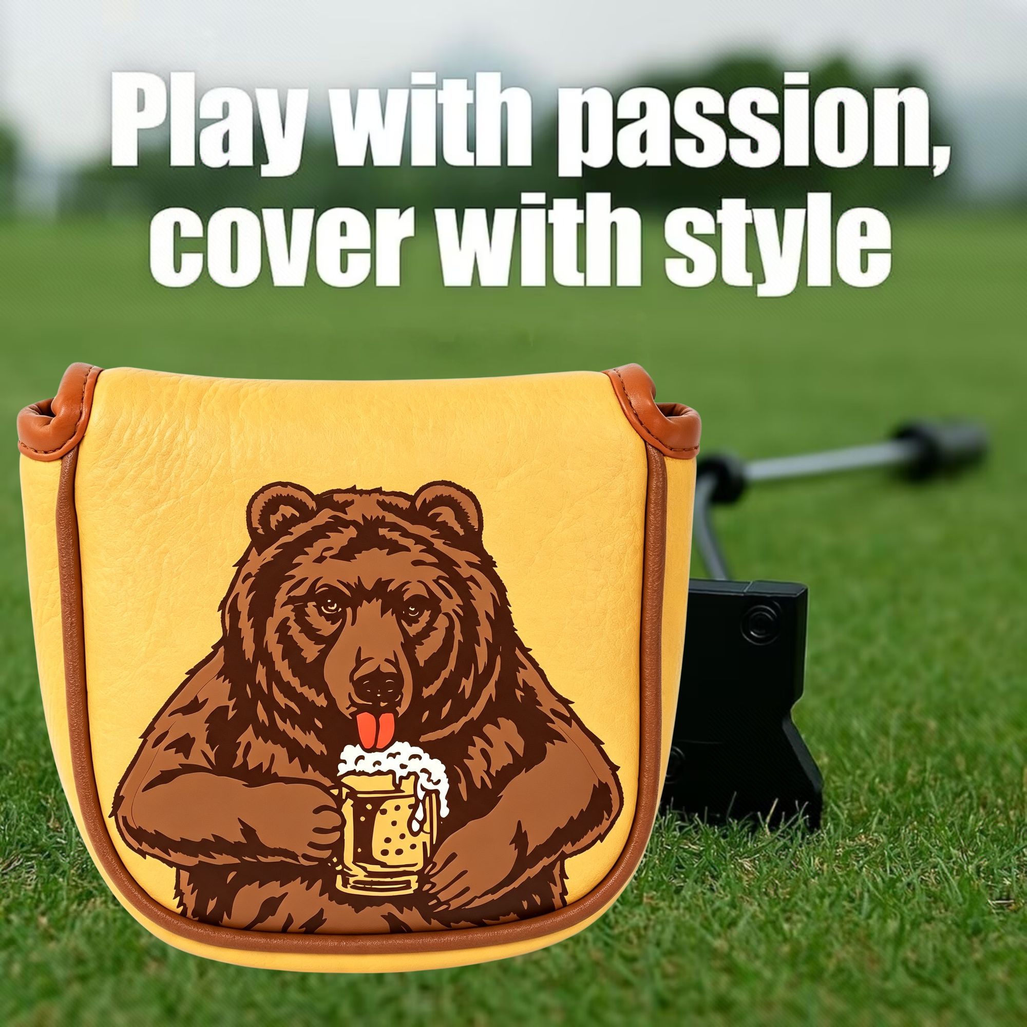 Schedel geborduurde golfmallet - Men'S Accessories Designer recensie en prijs
