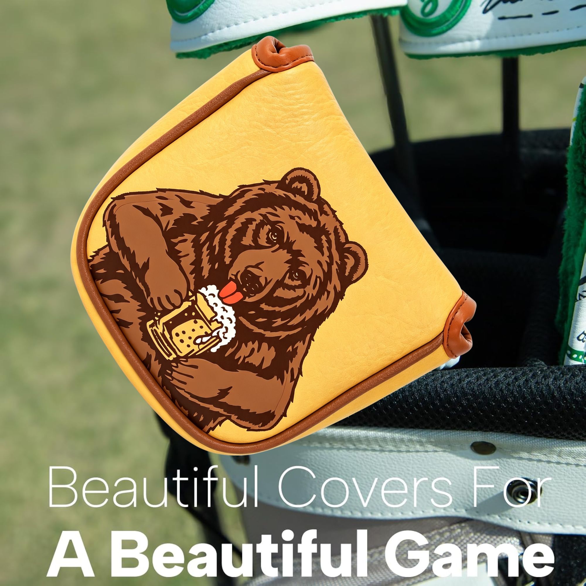 Schedel geborduurde golfmallet - Men'S Accessories Designer recensie en prijs