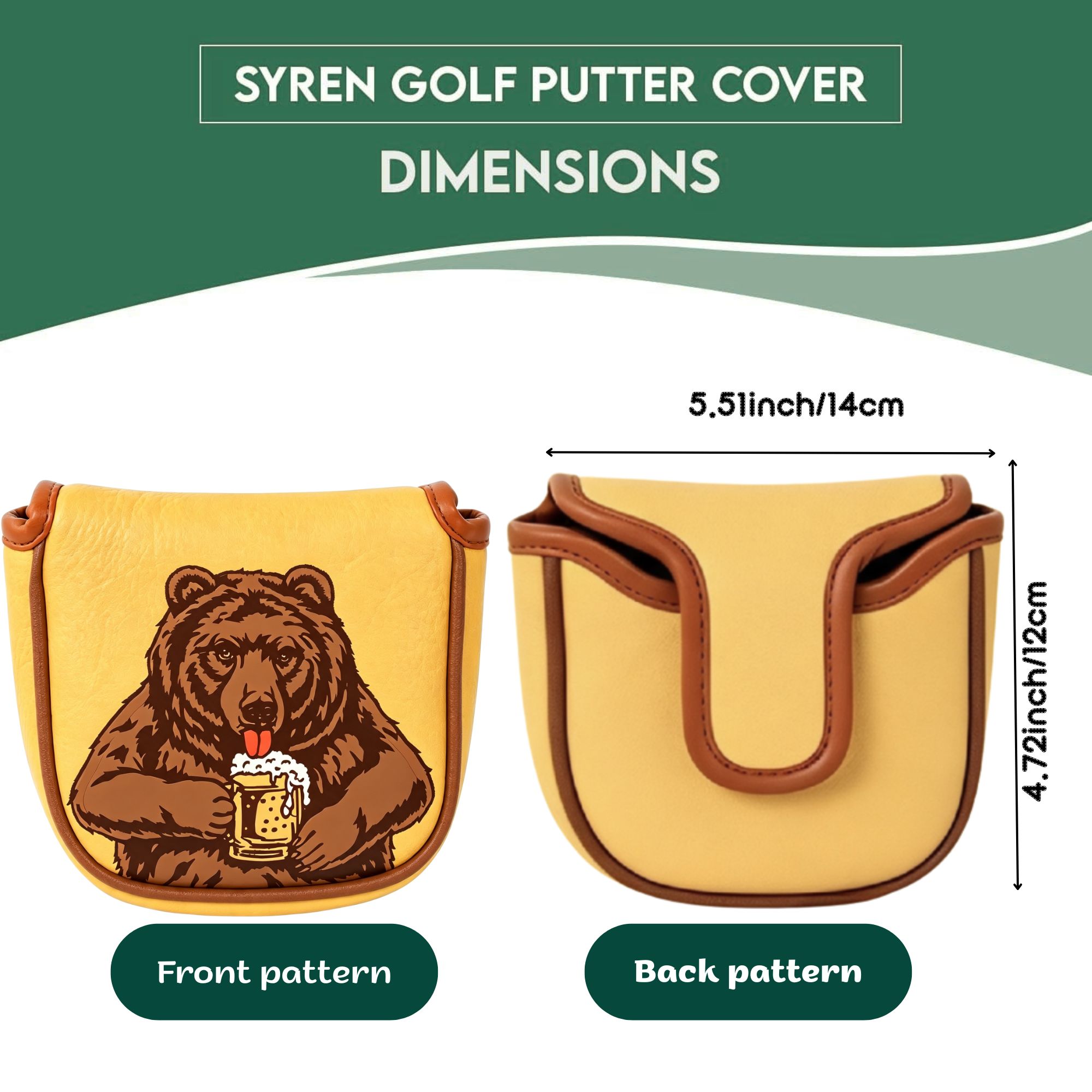 Schedel geborduurde golfmallet - Men'S Accessories Designer recensie en prijs