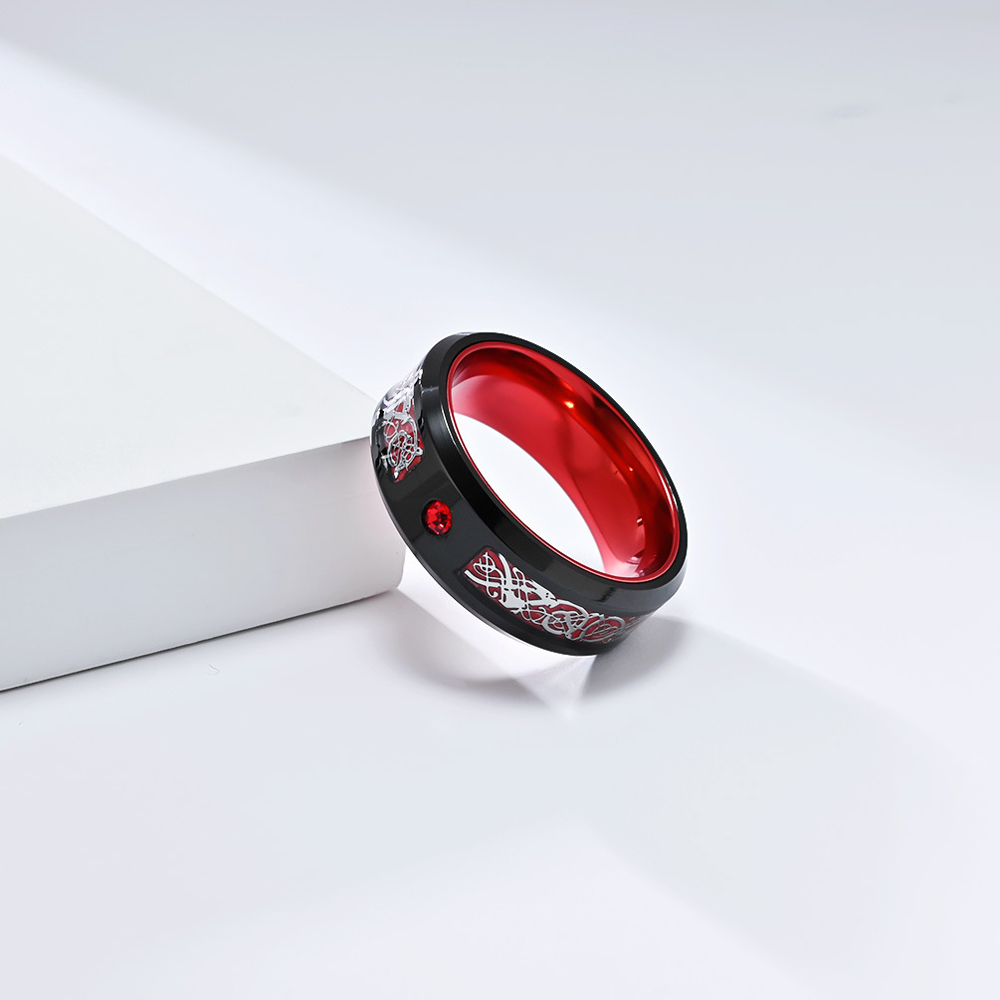 Dragon Ring RVS Nibelungen Geo - Men Accessories Shop recensie en prijs