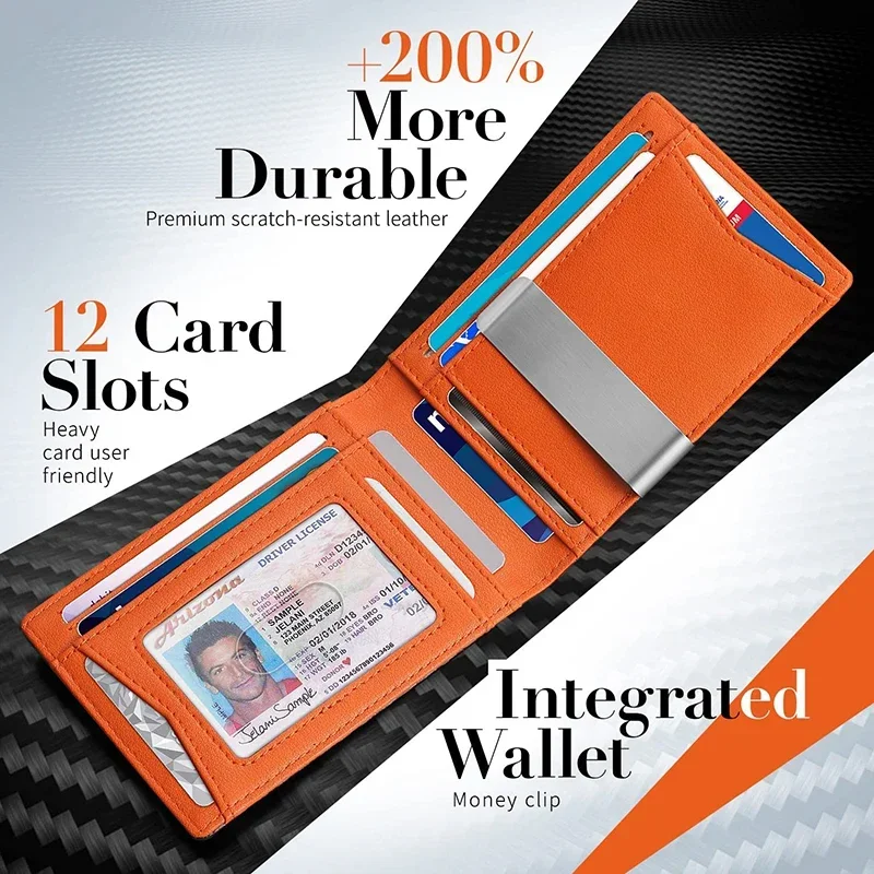 Koolstofvezel Heren Portemonne - Bifold Leather Wallet recensie en prijs