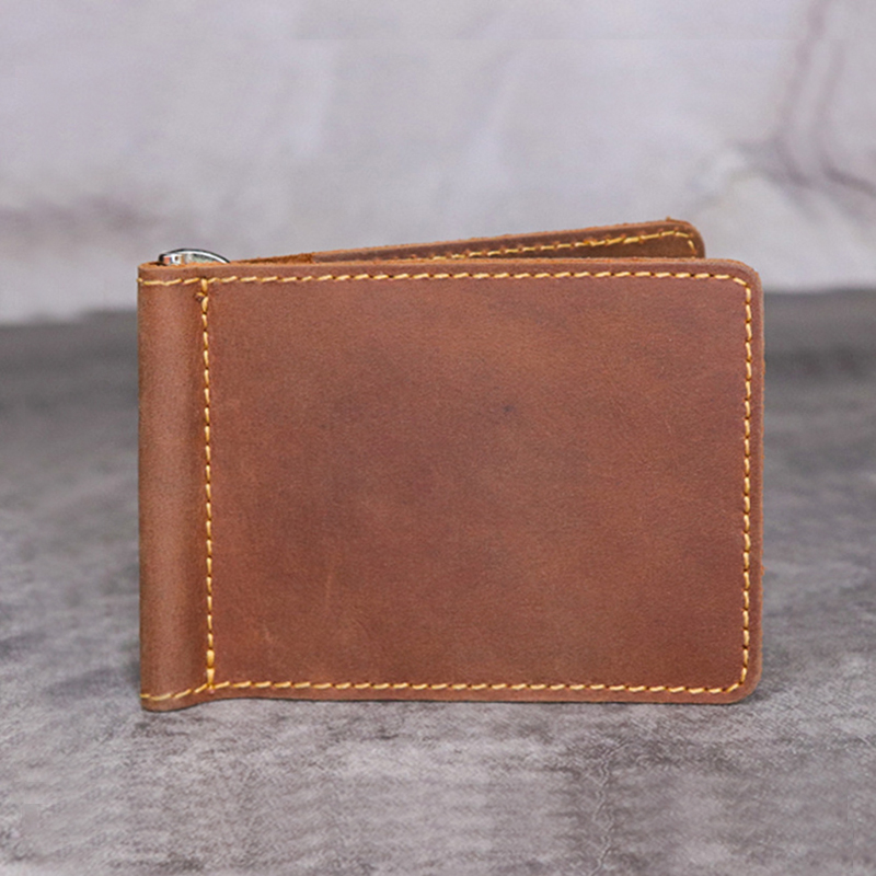 Handgemaakte Lederen Geld Clip - Bifold Leather Wallet recensie en prijs