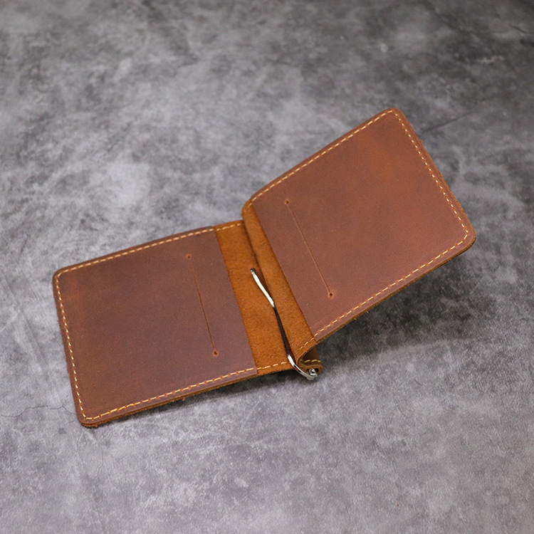 Handgemaakte Lederen Geld Clip - Bifold Leather Wallet recensie en prijs