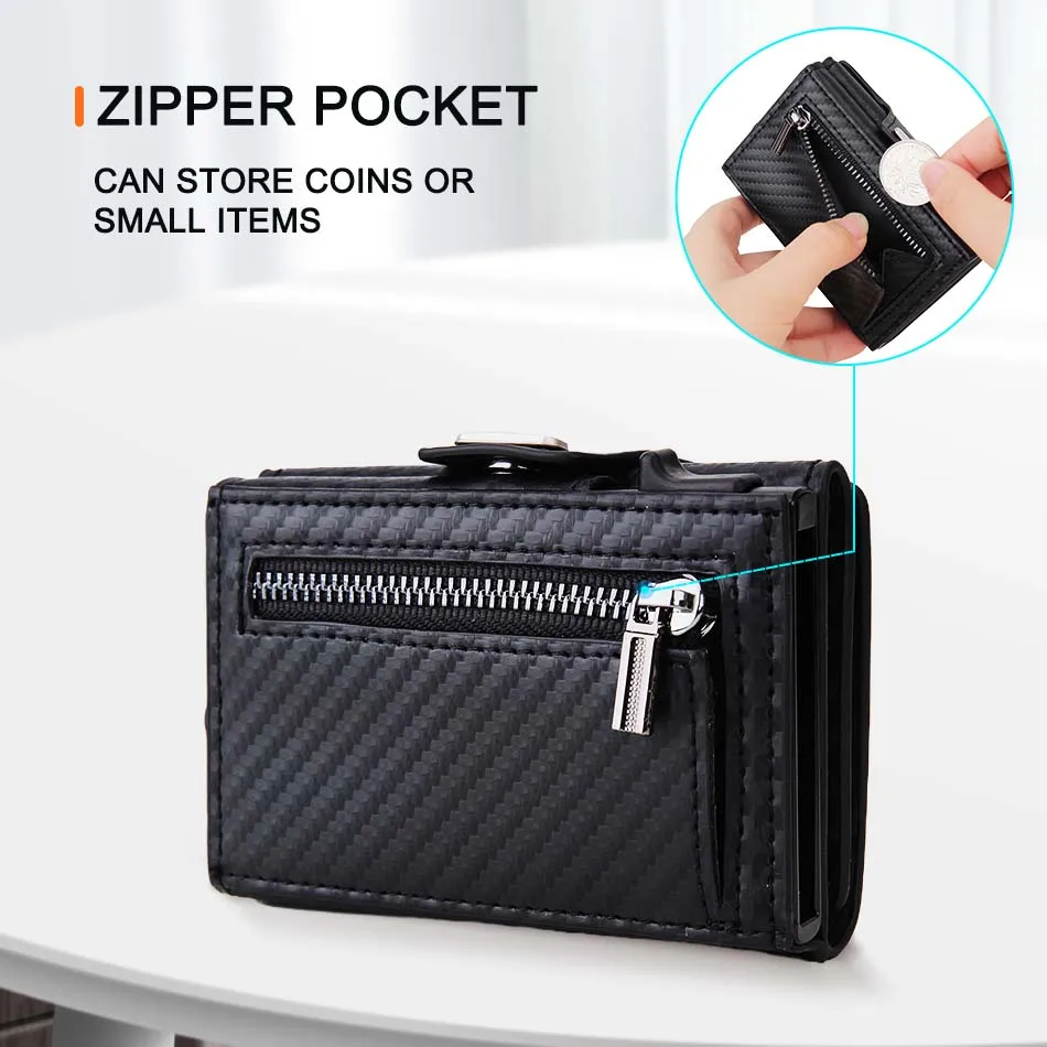 RFID-blokkerende pop-up portem - Bifold Leather Wallet recensie en prijs
