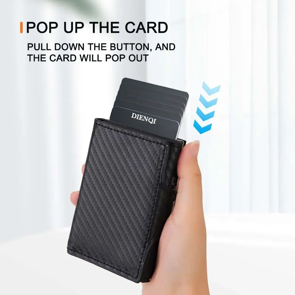RFID-blokkerende pop-up portem - Bifold Leather Wallet recensie en prijs