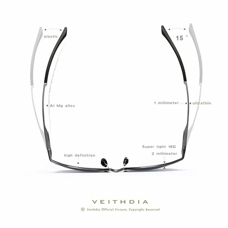 VEITHDIA Klassieke mode gepola - Sunglasses Polarized Men recensie en prijs