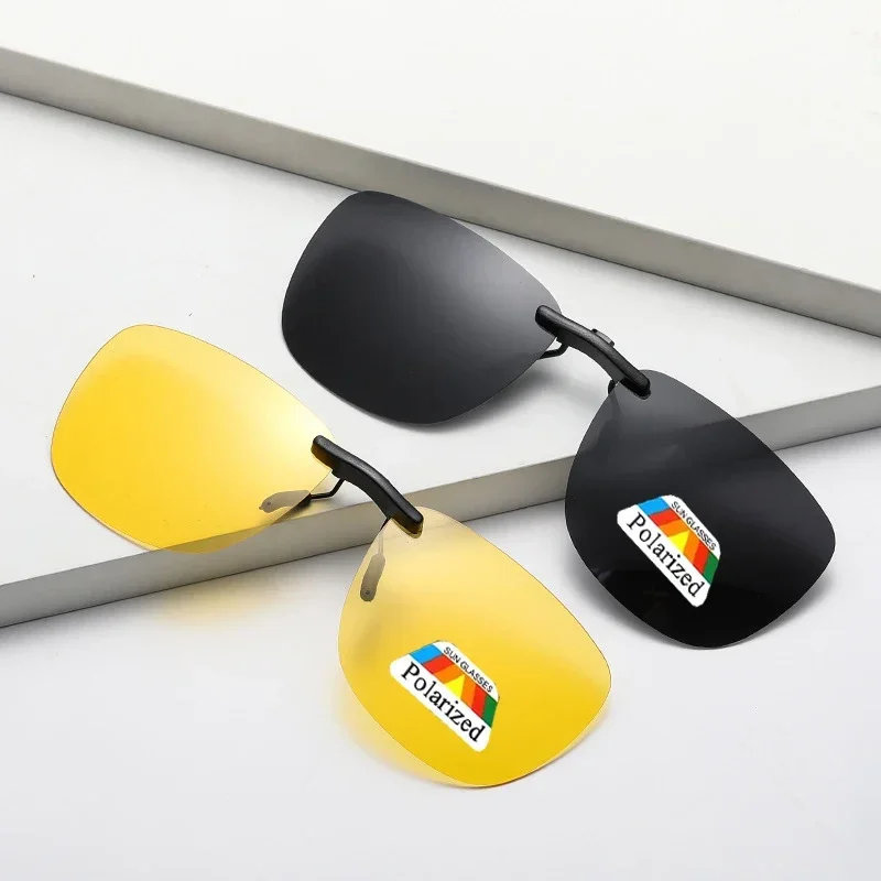 Nieuwe vierkante clip-on zonne - Sunglasses Polarized Men recensie en prijs