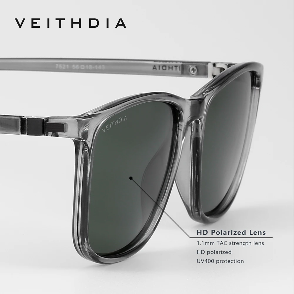 VEITHDIA Merk Vierkante Fashio - Sunglasses Polarized Men recensie en prijs