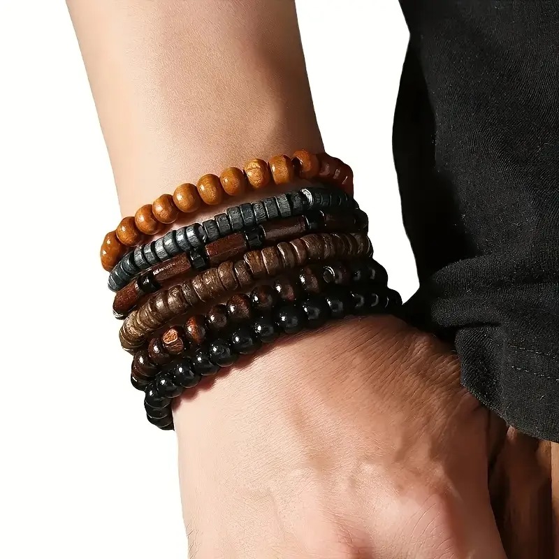 41 STKS Natuurlijke Houten Ela - Bracelet Beaded Men recensie en prijs