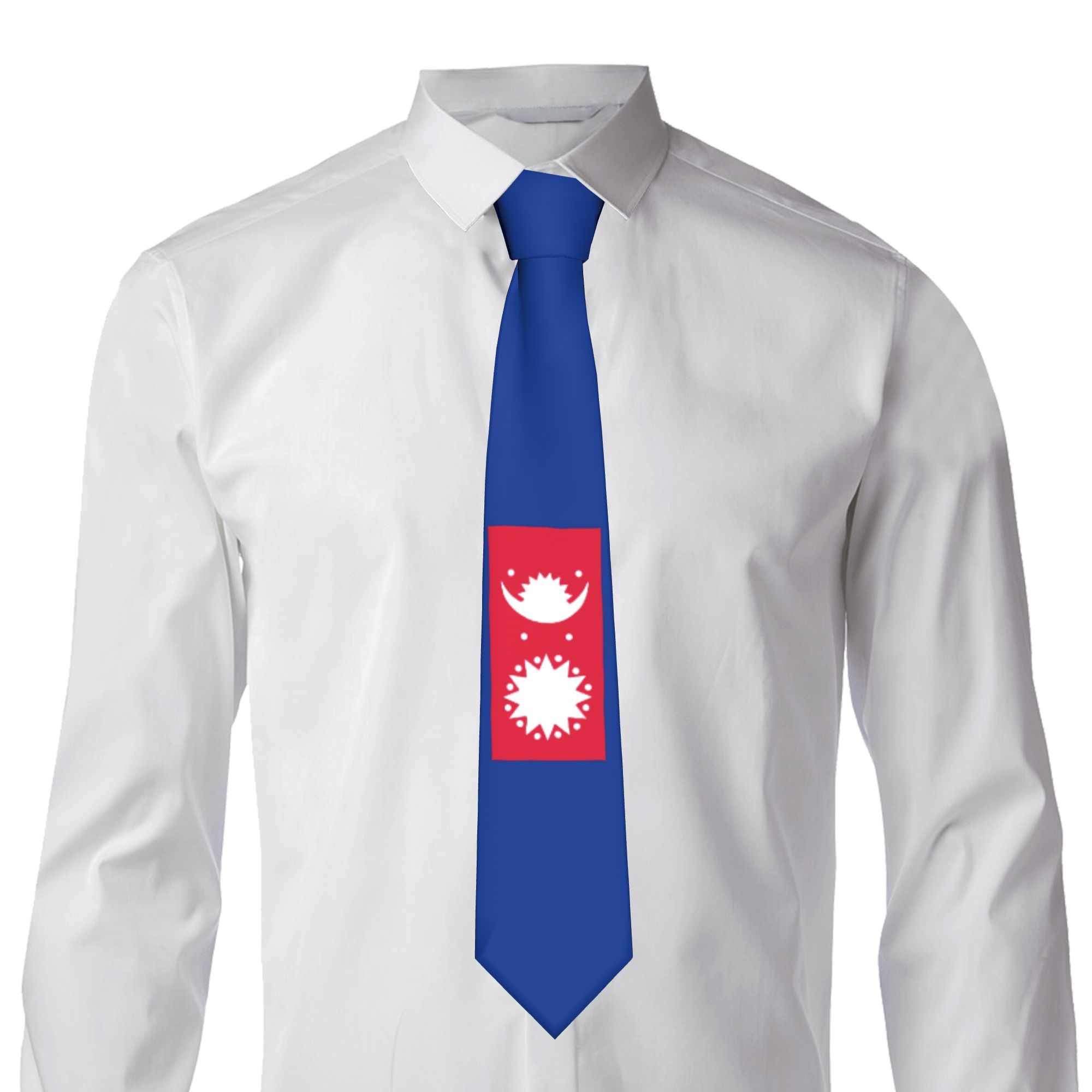 Nepal Nationale Vlag Stropdas  - Men Accessories Nepal recensie en prijs