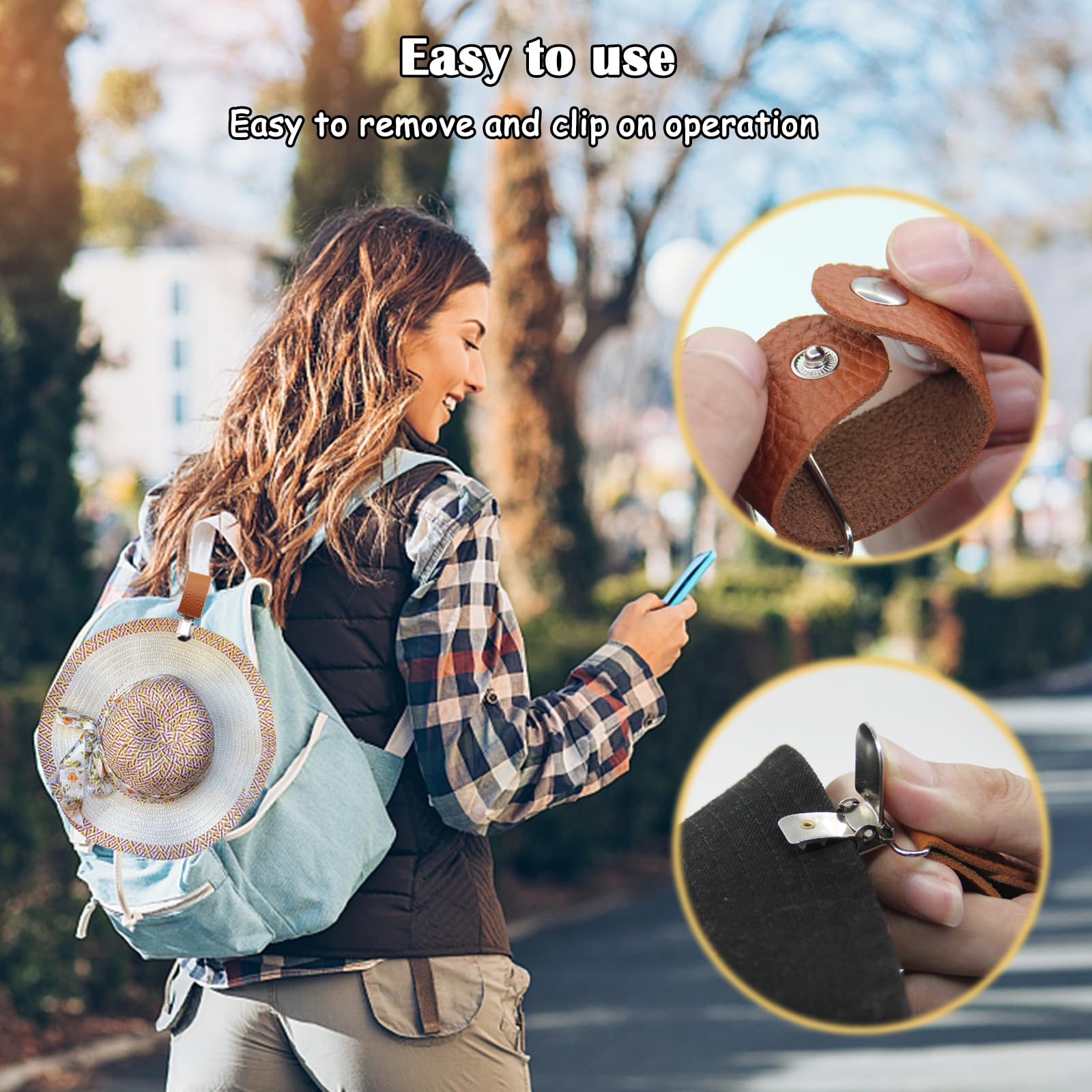 Hoedclip van PU-leer voor op r - Men'S Accessories Travel Bag recensie en prijs