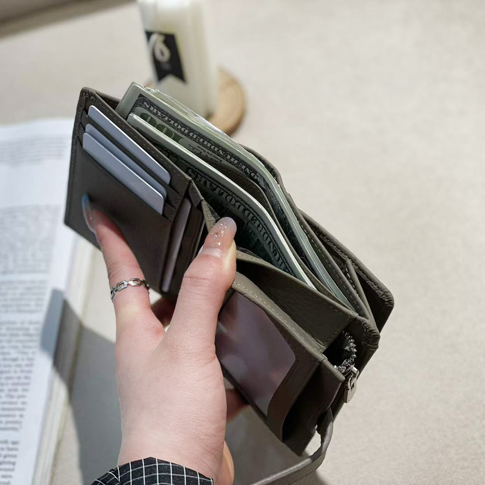 Aangepaste naam koeienhuid dam - Bifold Leather Wallet recensie en prijs